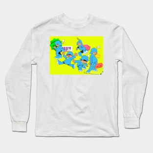 POCOYO_BACKGROUND Long Sleeve T-Shirt